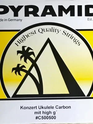Originální Pyramid struny na koncertní ukulele nylon carbon