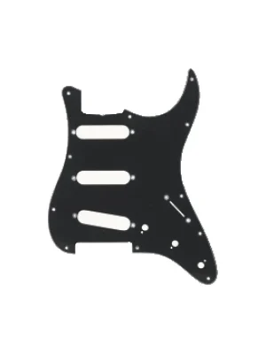 Akční Cena Partsland Úderová deska Stratocaster model Černá, 3-vrstvá