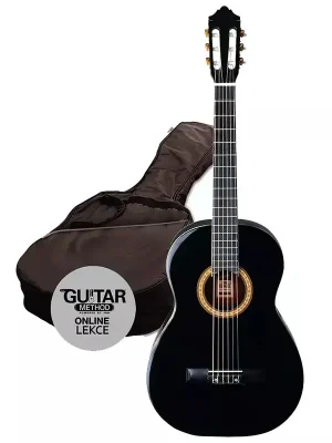 Ashton SPCG 34 BK - 3/4 klasická kytara set - černá Zlevněný