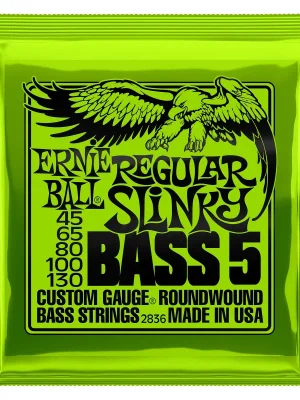 Ernie Ball EB2836 - Regular Slinky 5-string Bass Nickel Wound .045 - .130 Omezená Nabídka