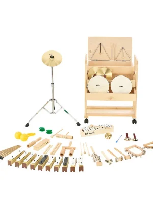 Goldon perkusní sada v dřevěném vozíku 1 Nová Kolekce