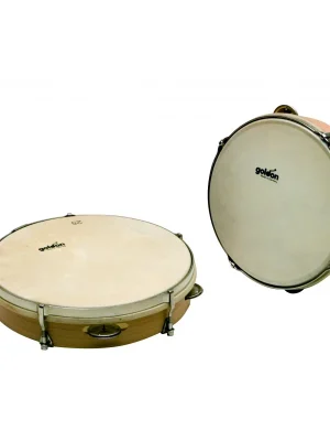 Autentický GOLDON - Tamburína laditelná s přírodní blánou 20 cm (35405)
