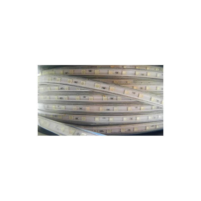 Značkový LED páska SMD5050, RGB, AC220V, 1m, 60 LED/m, IP65