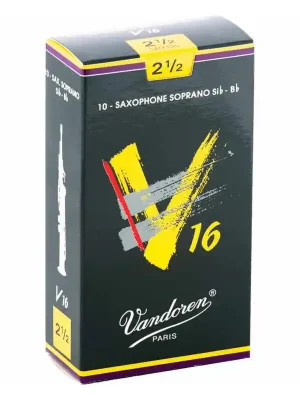 VANDOREN SR7125 - V16 plátky pro sopran saxofon tvrd. 2,5 Nejlepší Volba