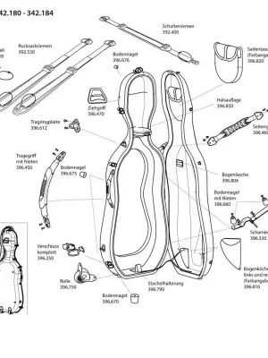 Zlevněný Gewa Pouzdro pro čelo Idea Futura Rolly Držení bodce (zadat údaj o barvě)
