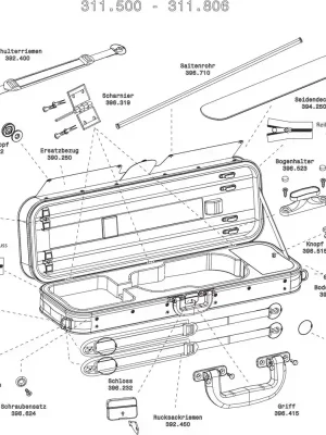 Gewa Náhradní potah Conatex, černá Vrácení Zdarma