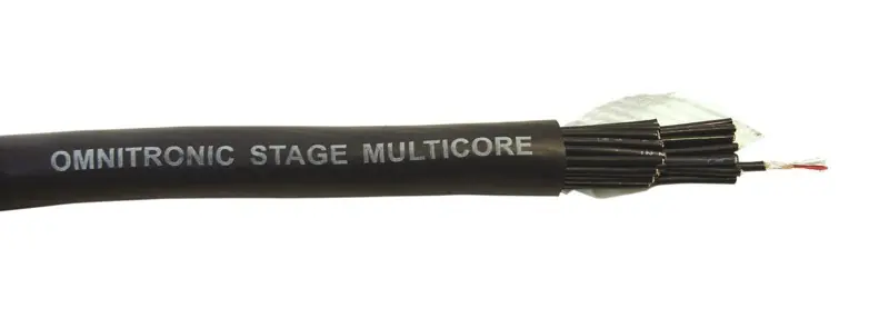 Omnitronic multicore symetrický kabel, 24x2x0,12 mm, černý, 25 m role Nejlepší Cena