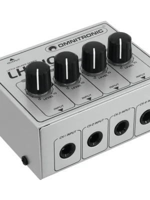 Omnitronic LH-010, mini mixážní pult 4-kanálový Jen Po Omezenou Doba