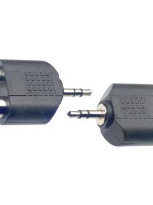 Akce Stagg AC-2CFJMSH, redukce 2x RCA samice - 1x Jack 3,5 mm samec stereo