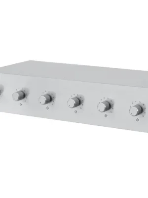 Levný Omnitronic 6-ti zónový PA ovladač hlasitosti 30W stereo, stříbrný