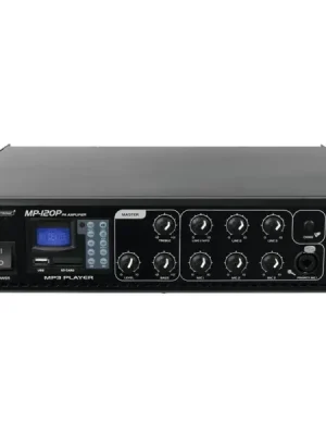 Tovární Cena Omnitronic MP-120P, 100V mixážní zesilovač, 120W, MP3