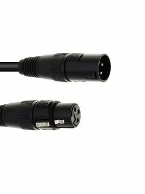 Eurolite DMX kabel XLR 3pin, 10m délka, černý Horká Nabídka