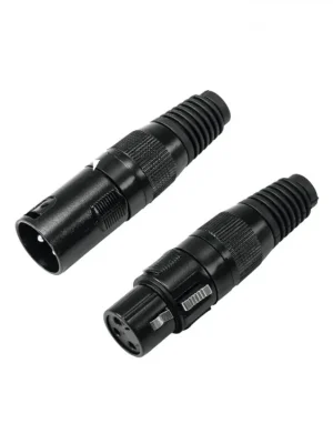 Oblíbený Omnitronic XLR zásuvka a zástrčka 3-pinová černá, 5 párů