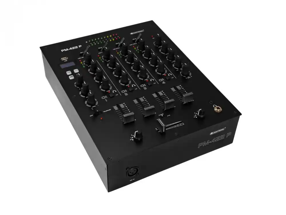 Omnitronic PM-422P, 4-kanálový mixážní pult s MP3/BT přehrávačem Pouze Dnes