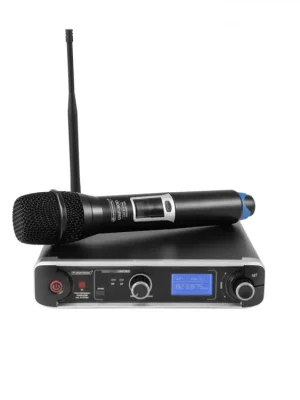 Ověřený Omnitronic UHF-301, 1-kanálový bezdrátový mikrofonní set 823-832 MHz / 863-865 MHz