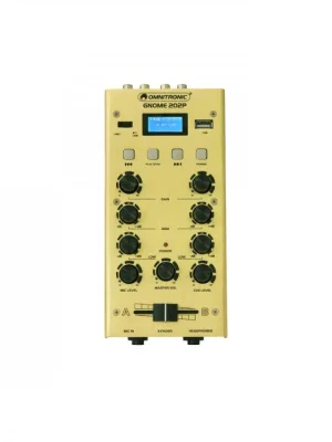 OMNITRONIC GNOME-202P, 2-kanálový, USB, MP3, Bluetooth, zlatý Dokud Zásoby Vydrží