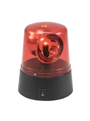 Značkový Eurolite LED mini policejní maják, červený