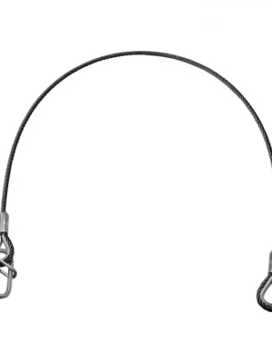 Vrácení Zdarma Lanko jistící UNV-5S, 3 mm x 600 mm, černé, do 5 kg