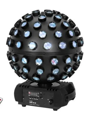 Eurolite LED B-40, 5x4W QCL efekt s lasere, DMX, černý Víkendová Akce