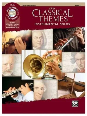 Easy CLASSICAL THEMES Instrumental Solos + CD / violoncello a klavír (PDF) Výprodej