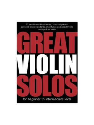Originální Noty pro housle Great Violin Solos