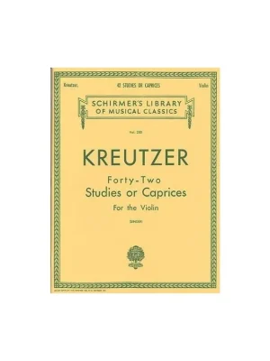 Noty na housle - Rodolphe Kreutzer: 42 Studies Or Caprices Vrácení Zdarma