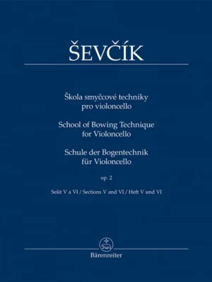 Aktuální Škola smyčcové techniky pro violoncello op. 2, sešit V a VI