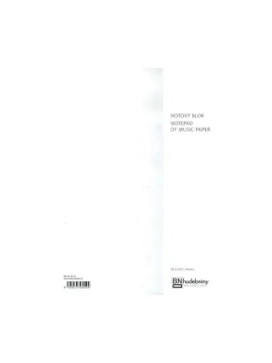 Ověřený Notový blok A4 10 osnov 50 listů