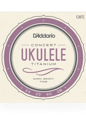 Časově Omezené D'Addario EJ87C Titanium Ukulele Strings, Concert