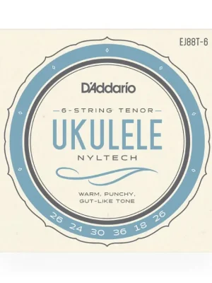D'Addario EJ88T-6 Nyltech Ukulele Strings, 6-String Tenor Sezónní Sleva