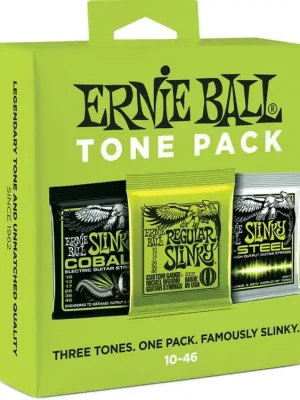 3331 Ernie Ball Tone Pack - Regular Slinky Electric Strings 3-pack(Slinky, Cobalt, M-Steel) .010-.046 - struny na elektrickou kytaru - 3ks Top Prodej