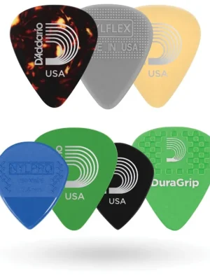 D'Addario Assorted Guitar Picks, 7-pack, Medium Vysoce Kvalitní