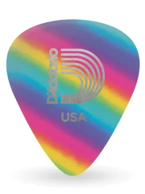 Ověřený D'Addario Rainbow Celluloid Guitar Picks 100 pack, Medium