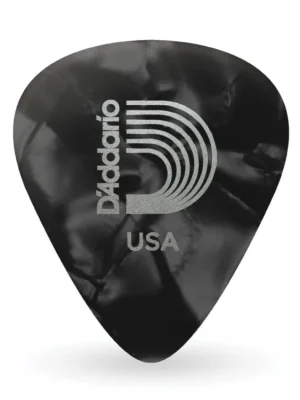 D'Addario Black Pearl Celluloid Guitar Picks, 10 pack, Medium Autentický