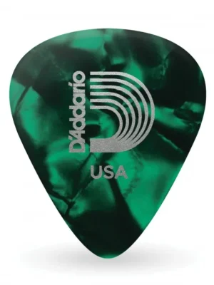 D'Addario Green Pearl Celluloid Guitar Picks, 10 pack, Light Bezpečná Platba