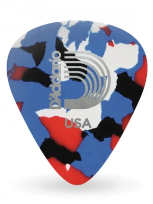 D'Addario Multi-Color Celluloid Guitar Picks, 10 pack, Medium Rychlé Dodání