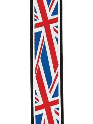 D'Addario Woven Guitar Strap, Union Jack Vysoce Kvalitní