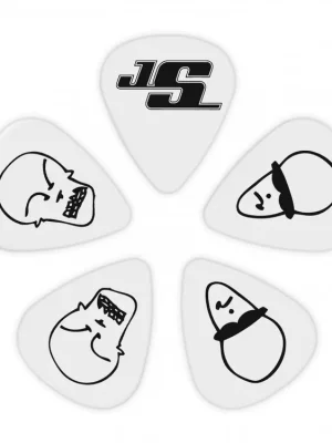 D'Addario Joe Satriani Guitar Picks, White, 10 pack, Medium Akční Cena