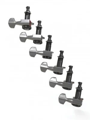 Top Prodej D'Addario Auto-Trim Locking Tuning Machines, 6 In-Line setup, Chrome