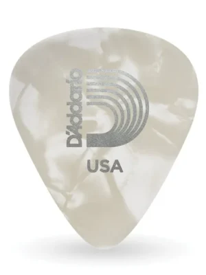 D'Addario White Pearl Celluloid Guitar Picks, 25 pack, Heavy Pouze Dnes