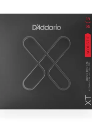 Akce D'Addario XTABR1356 XT 80/20 Bronze Acoustic Guitar Strings, Medium, 13-56