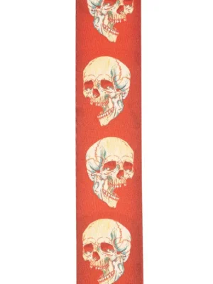 D'Addario Alchemy Guitar Strap, Live Life Skull Kup Teď