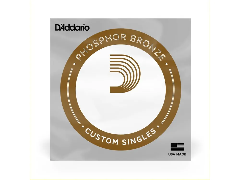 Přímo Od Výrobce D'Addario PB034 Phosphor Bronze Wound Acoustic Guitar Single String, .034