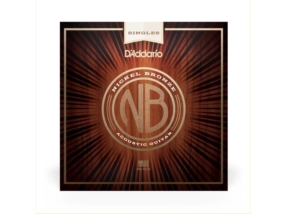 D'Addario NB036 Nickel Bronze Wound Acoustic Guitar Single String, .036 Oblíbený