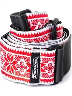 Dunlop Dunlop D67-02RD JACQUARD STRAP Nová Kolekce