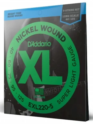 Hit Sezóny Struny na pětistrunnou basovou kytaru D'ADDARIO EXL220-5