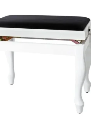 Gewa Deluxe Classic - Bílý mat - Klavírní stolička Nízká Cena