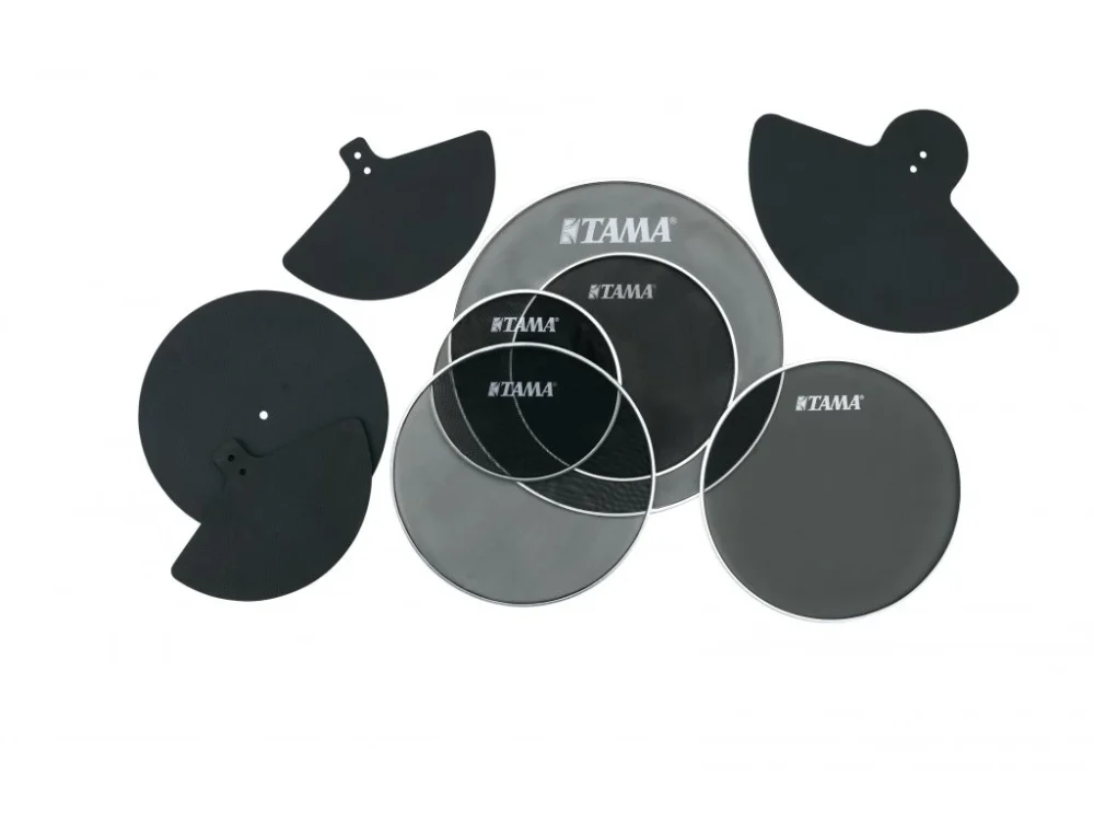 MEINL Percussion - PRACTICE PAD-SET SILENCETAMA, 18"BD, 14"FT, 10" & 12"TT,, 14SD,14HH,14/16 CYM, 18/20 CYM SPP518CN Oblíbený