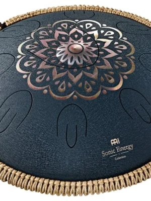 MEINL Cymbals - OCTAVE STEEL TONGUE DRUM MEINL, NAVY BLUE, 9-NOTES, 16" / 40CM, ENGRAVED FLORAL PATTERN OSTD2NBE Dokud Zásoby Vydrží