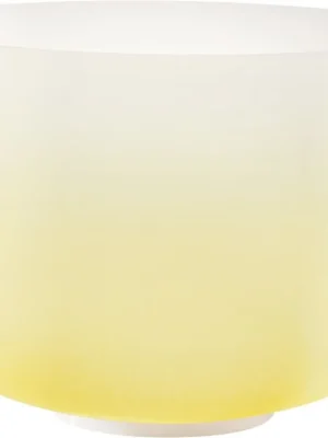 Výprodej TAMA - CRYSTAL SINGING BOWL 12" MEINL, COLOR FROSTED, NOTE E, 440HZ, NAVEL CHAKRA, YELLOW CSBC12E